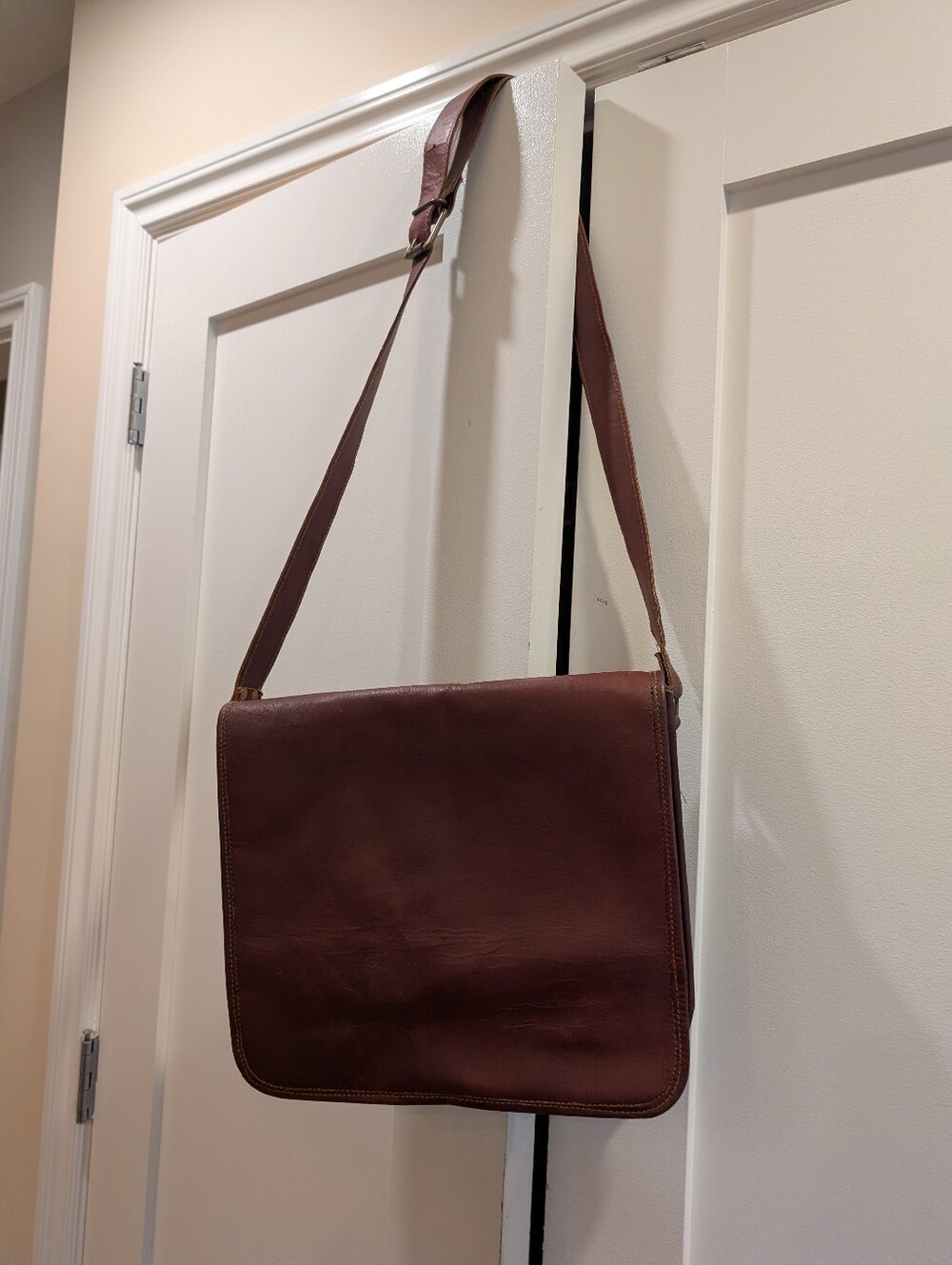 Leather Messenger Bag